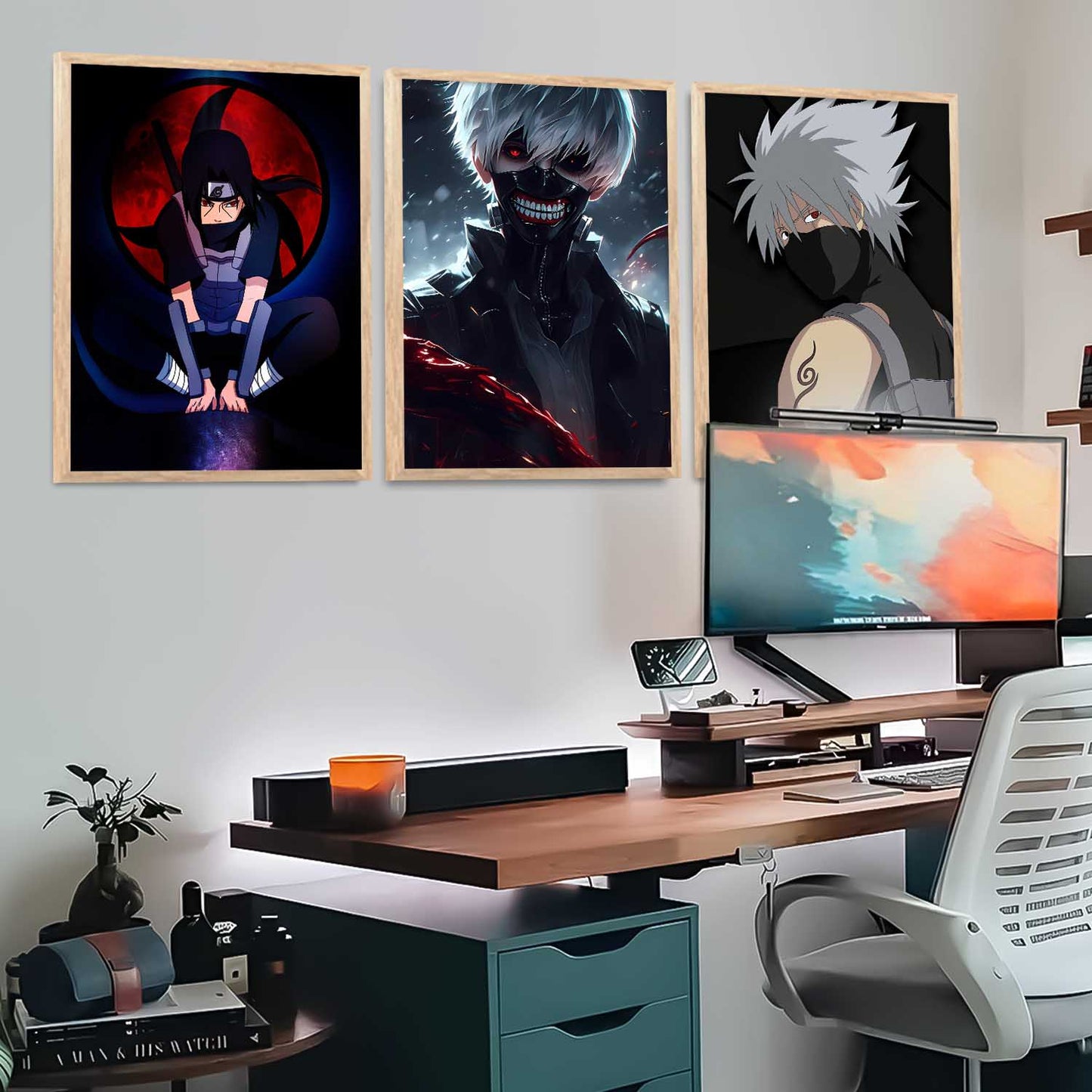 Japanese Anime Wall Art Paintings for Living Room Bedroom