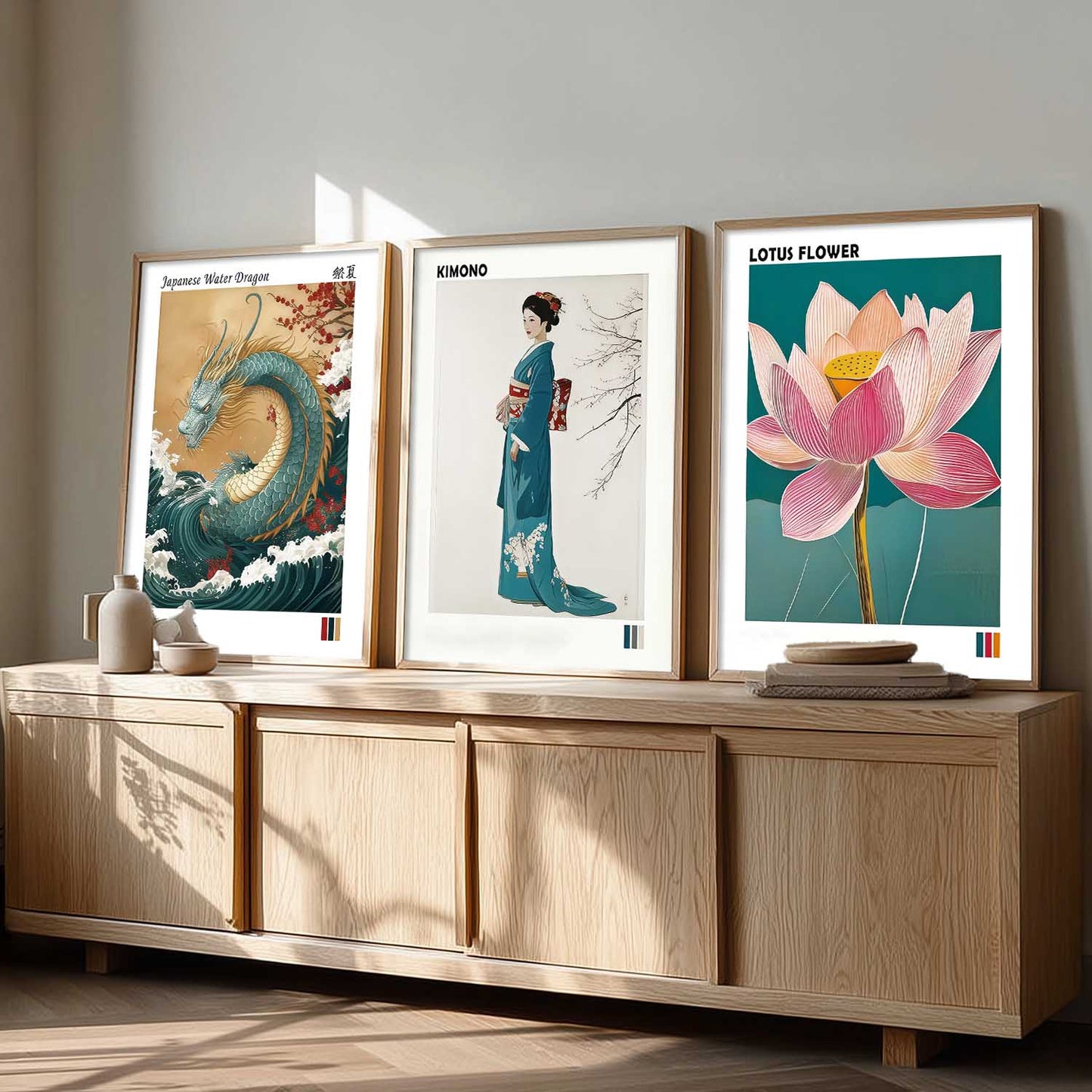 Aesthetic Japan Nature Wall Art Paintings for Living Room Bedroom
