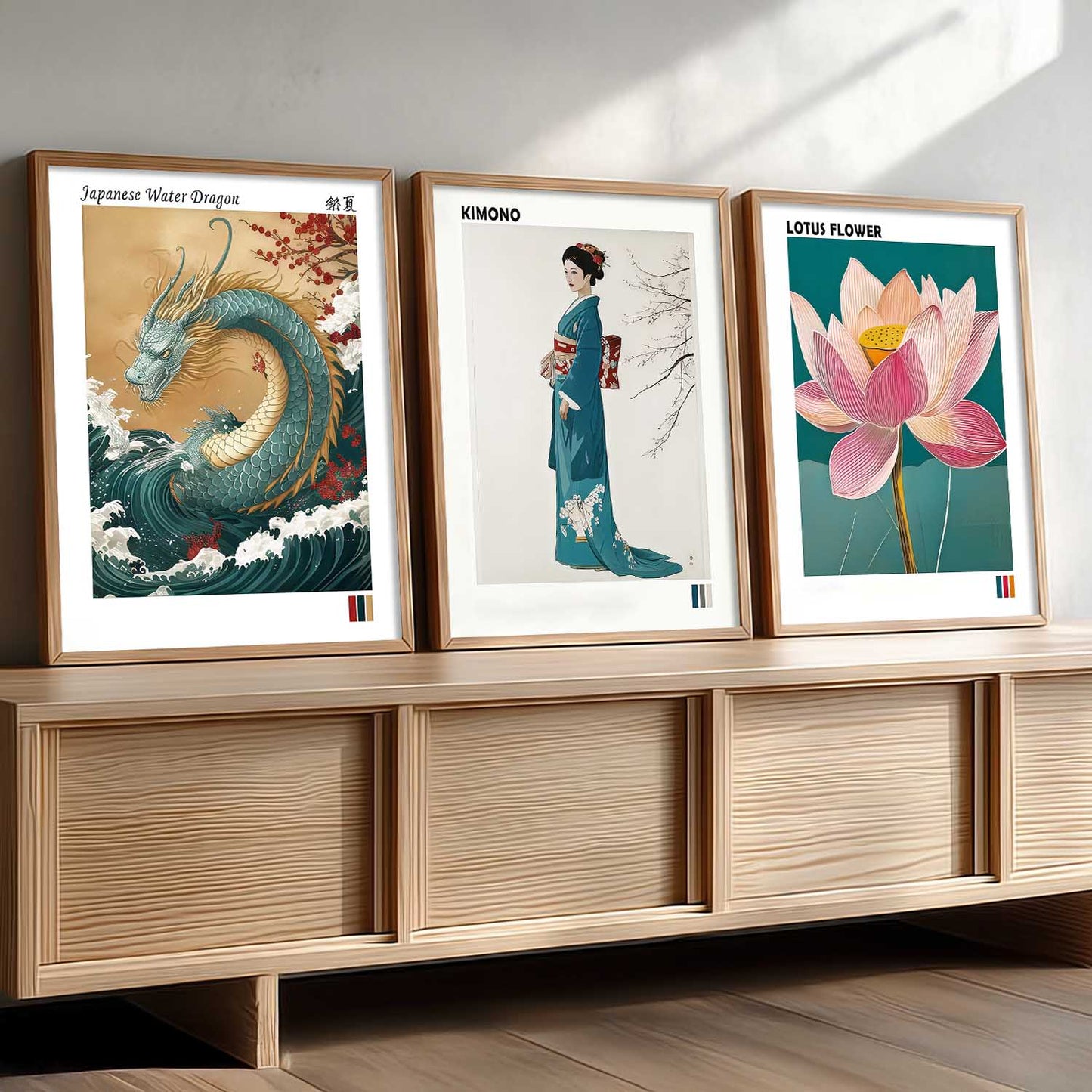 Aesthetic Japan Nature Wall Art Paintings for Living Room Bedroom