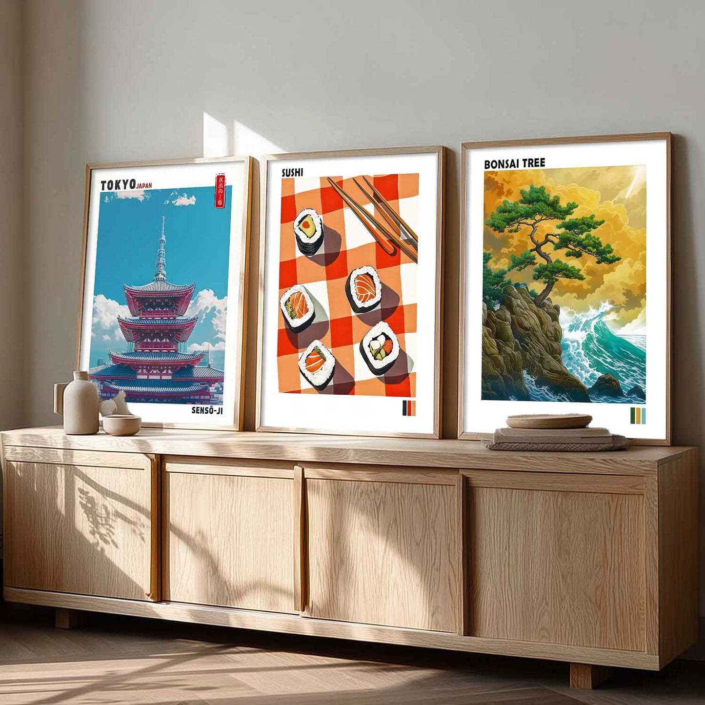 Aesthetic Japan Wall Art Paintings for Living Room Bedroom
