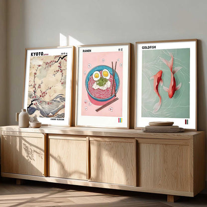 Japanese Nature Wall Art Paintings for Living Room Bedroom