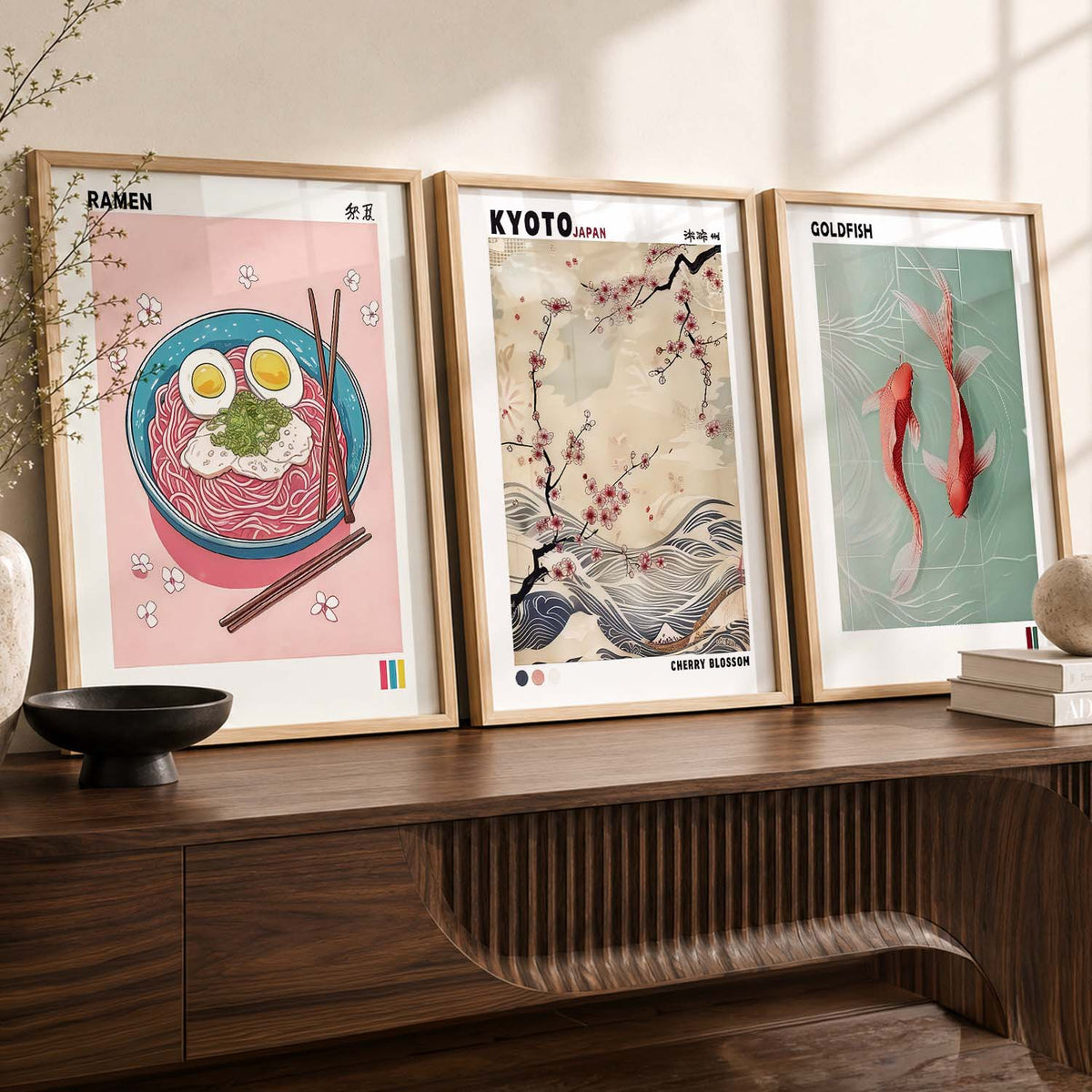 Japanese Nature Wall Art Paintings for Living Room Bedroom