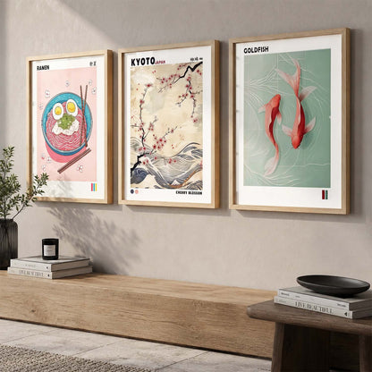 Japanese Nature Wall Art Paintings for Living Room Bedroom