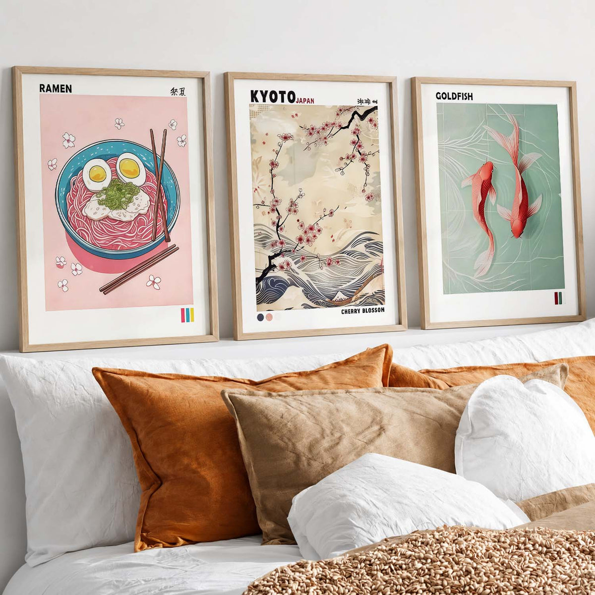 Japanese Nature Wall Art Paintings for Living Room Bedroom