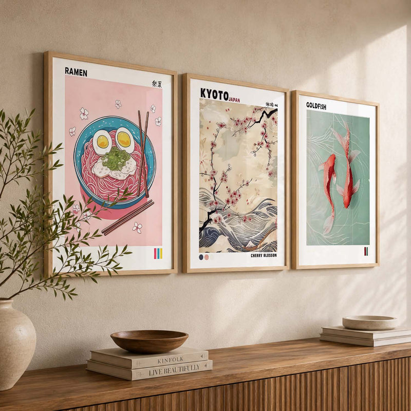Japanese Nature Wall Art Paintings for Living Room Bedroom