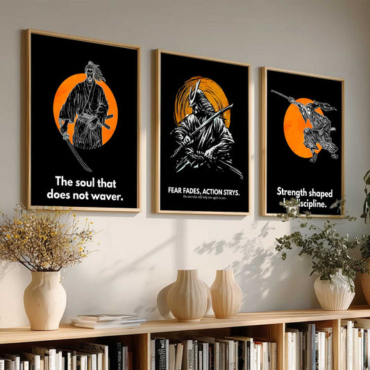 Samurai  Wall Art Paintings for Living Room Bedroom
