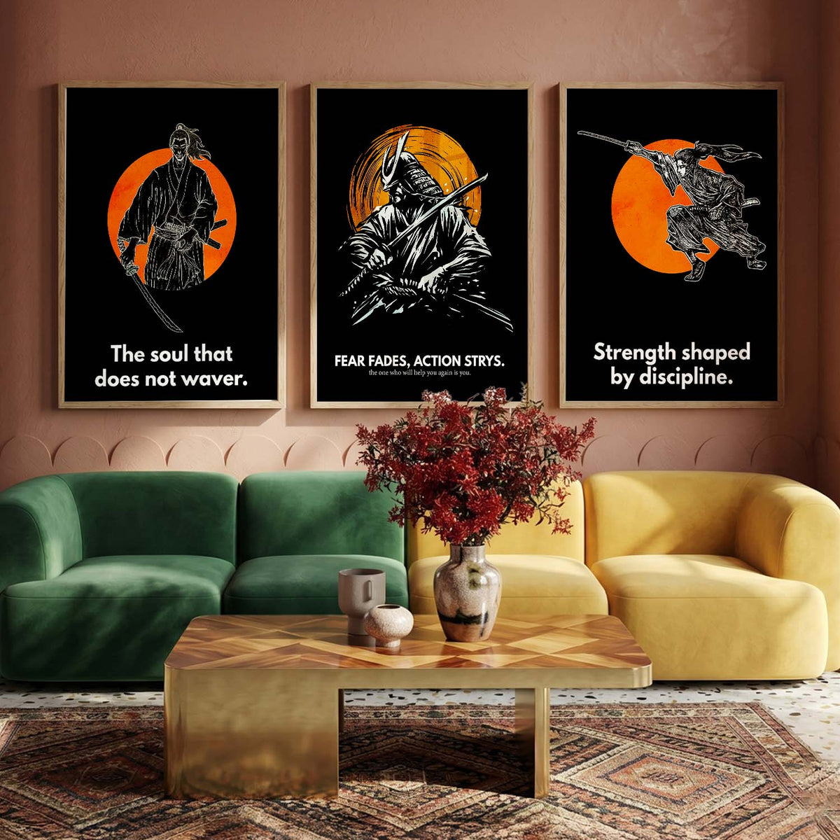 Samurai  Wall Art Paintings for Living Room Bedroom