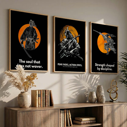 Samurai  Wall Art Paintings for Living Room Bedroom