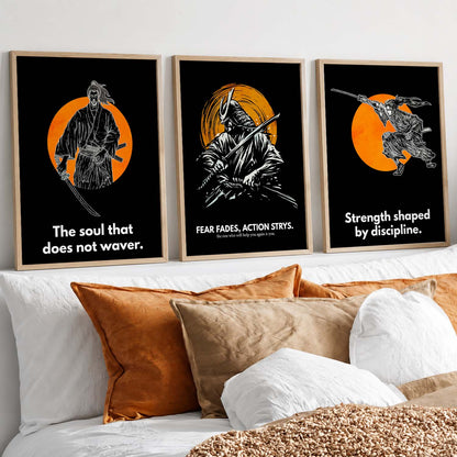 Samurai  Wall Art Paintings for Living Room Bedroom
