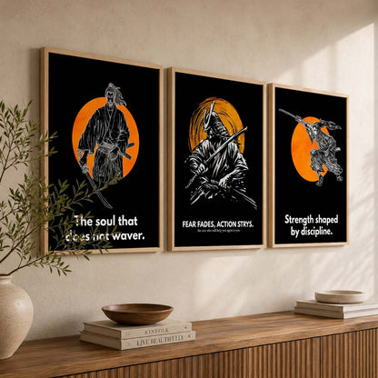 Samurai  Wall Art Paintings for Living Room Bedroom