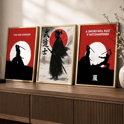 Japanese Samurai  Wall Art Paintings for Living Room Bedroom