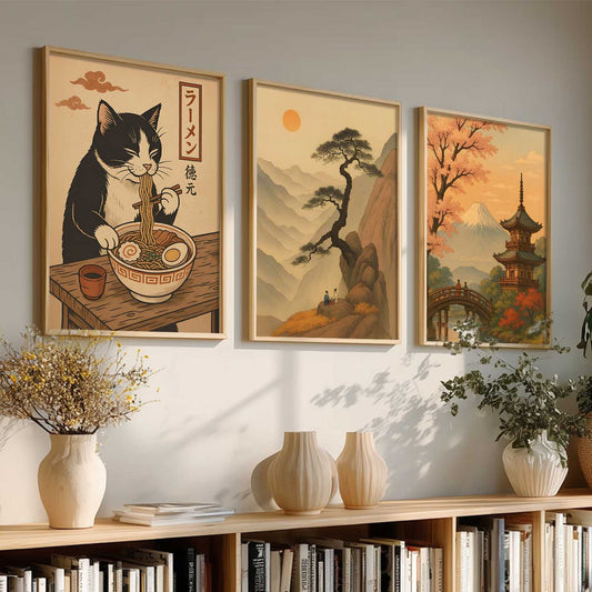 Japanese Nature Wall Art Paintings for Living Room Bedroom