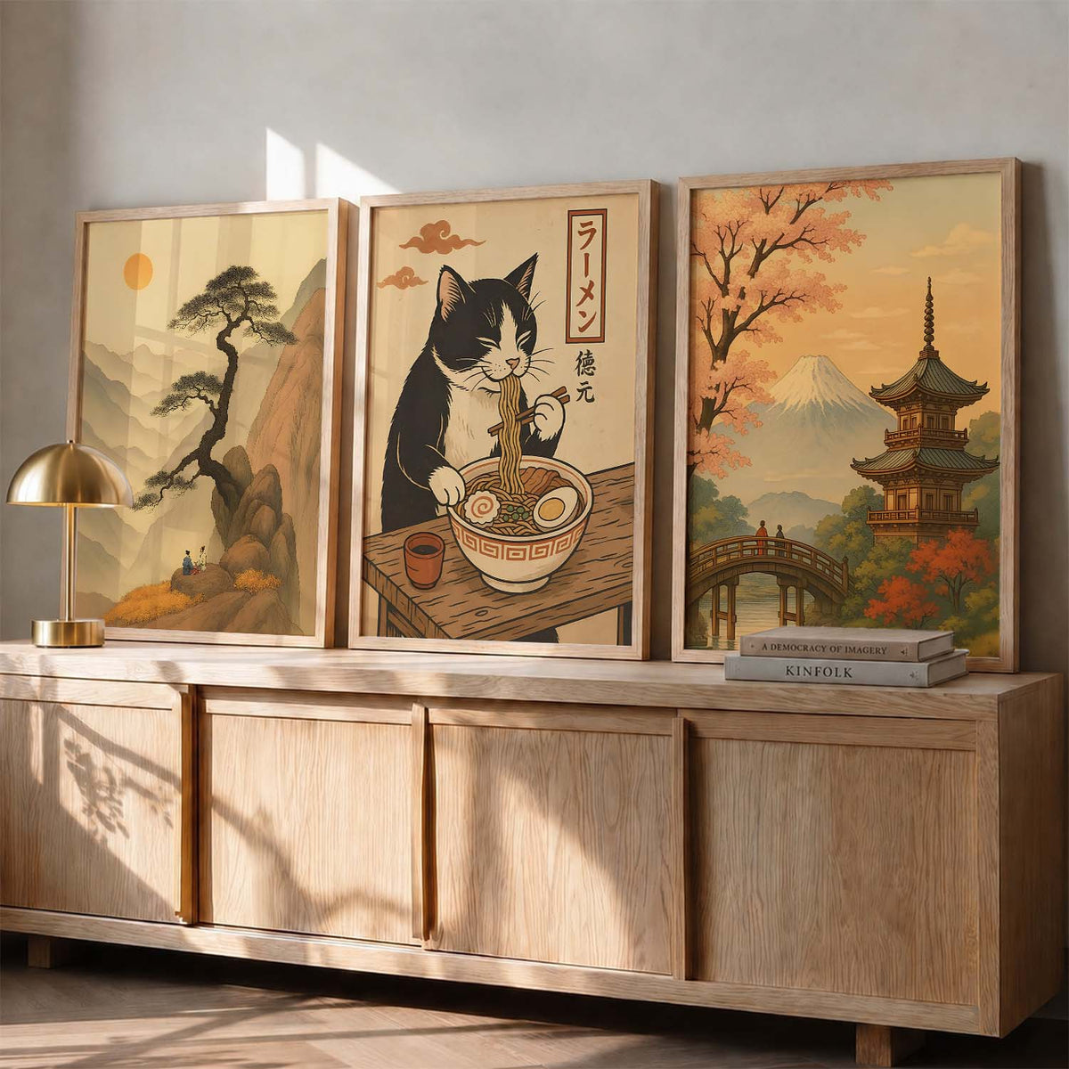 Japanese Nature Wall Art Paintings for Living Room Bedroom