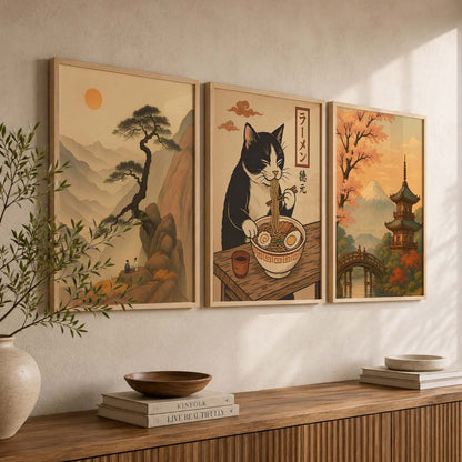 Japanese Nature Wall Art Paintings for Living Room Bedroom
