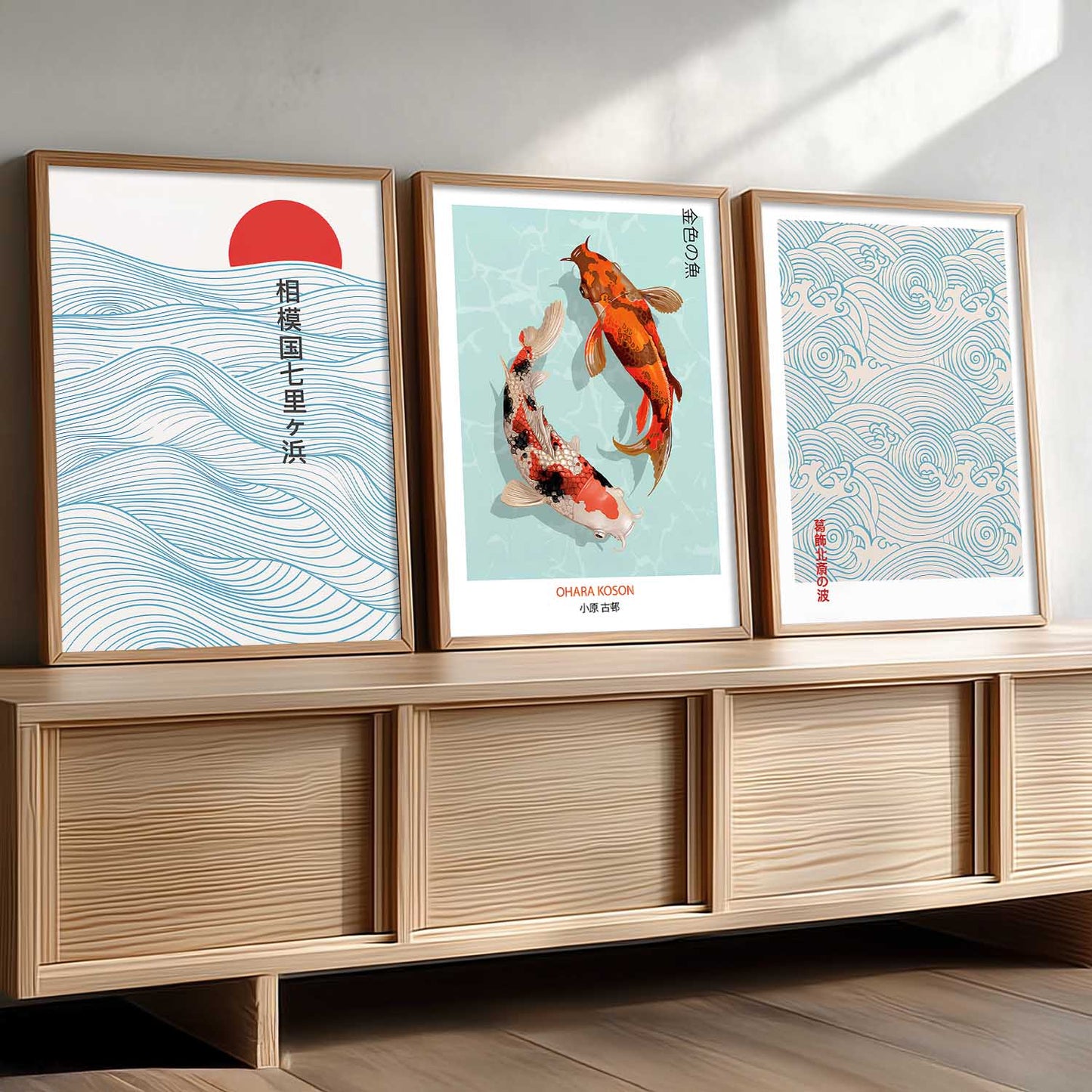Aesthetic Japanese Wall Art Paintings for Living Room Bedroom