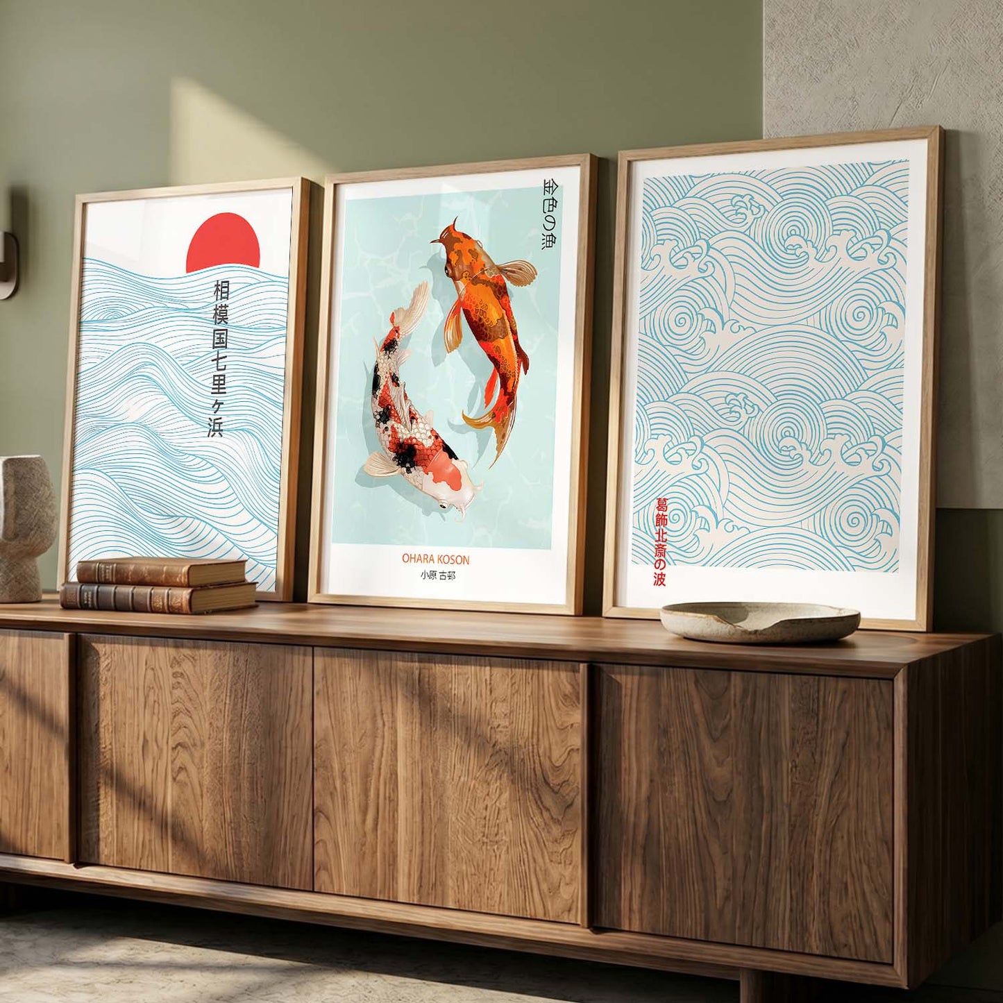 Aesthetic Japanese Wall Art Paintings for Living Room Bedroom