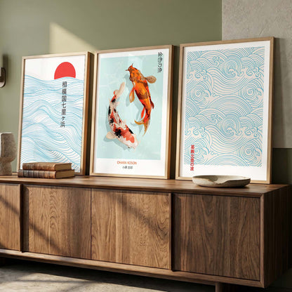 Aesthetic Japanese Wall Art Paintings for Living Room Bedroom