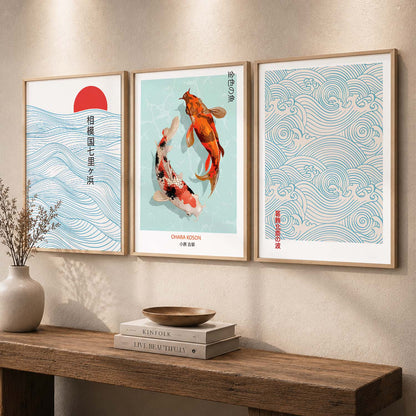 Aesthetic Japanese Wall Art Paintings for Living Room Bedroom