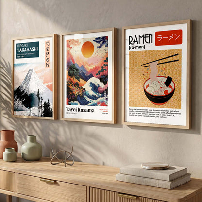 Aesthetic Japanese Nature Wall Art Paintings for Living Room Bedroom