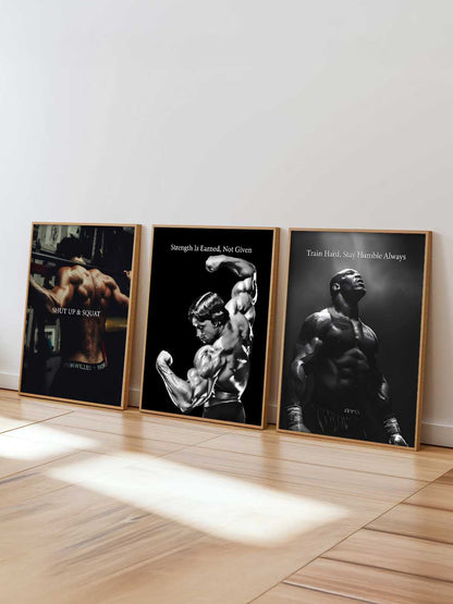 Fitness Workout Inspirational Bodybuilding Wall Art Paintings for Living Room Bedroom