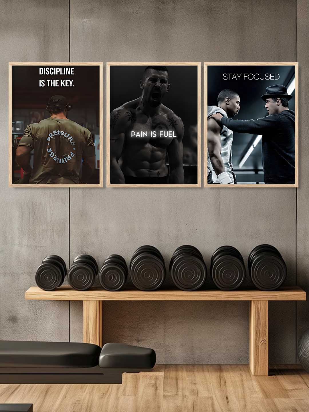 Bodybuilding Workout Motivational Wall Art Paintings for Living Room Bedroom