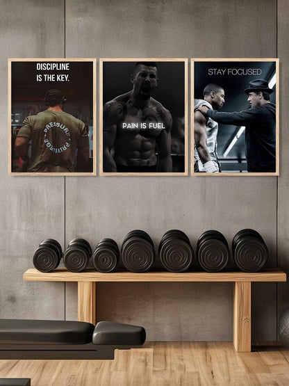 Bodybuilding Workout Motivational Wall Art Paintings for Living Room Bedroom