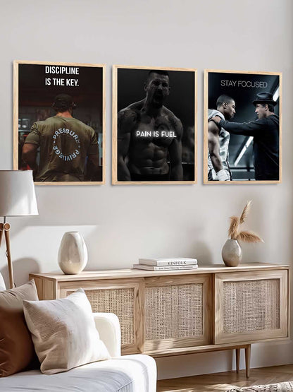 Bodybuilding Workout Motivational Wall Art Paintings for Living Room Bedroom
