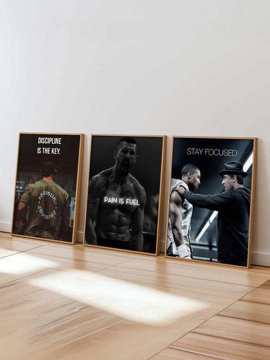 Bodybuilding Workout Motivational Wall Art Paintings for Living Room Bedroom
