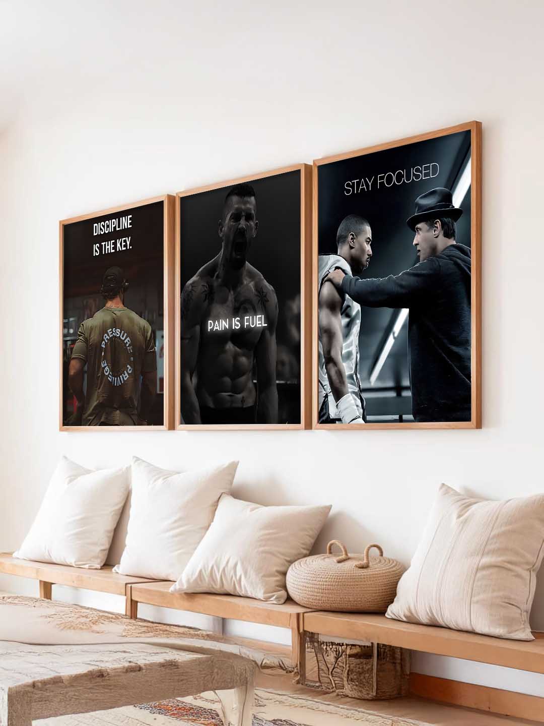 Bodybuilding Workout Motivational Wall Art Paintings for Living Room Bedroom