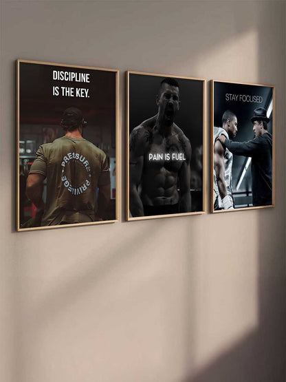 Bodybuilding Workout Motivational Wall Art Paintings for Living Room Bedroom