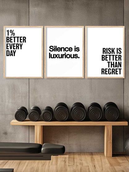 Aesthetic Motivational Gym Wall Art Paintings for Living Room Bedroom