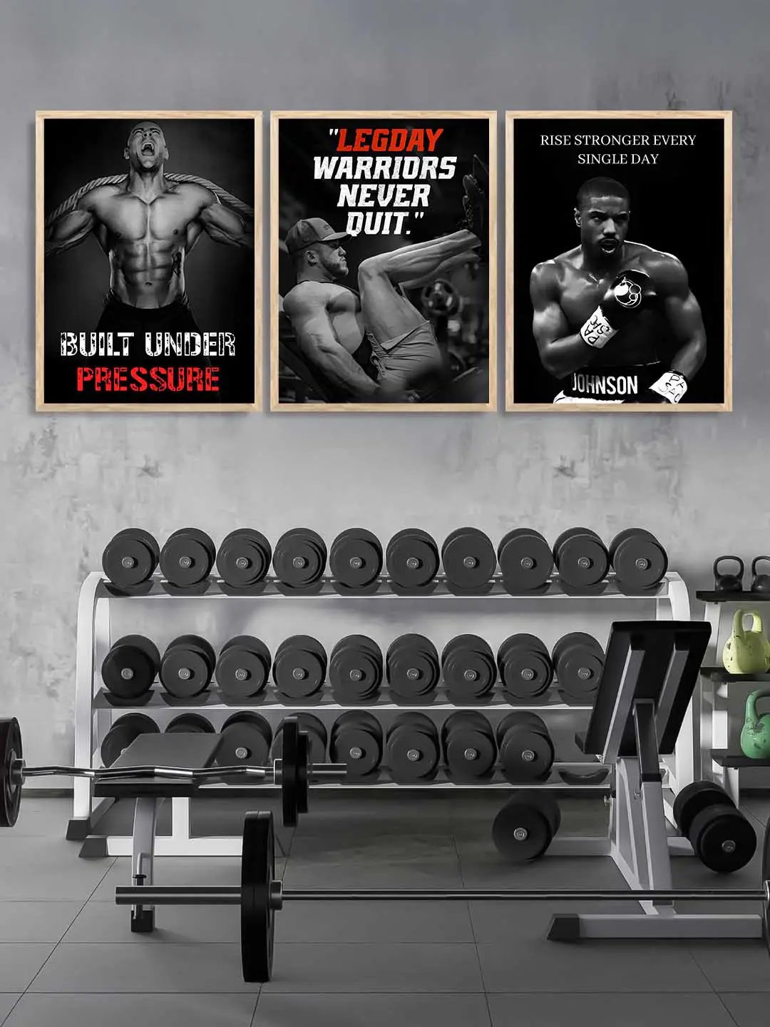 Aesthetic Bodybuilding Motivational Gym Wall Art Paintings for Living Room Bedroom