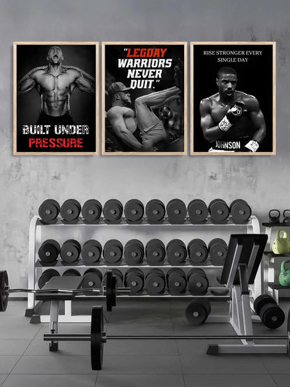 Aesthetic Bodybuilding Motivational Gym Wall Art Paintings for Living Room Bedroom