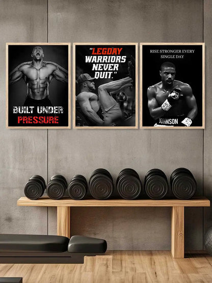 Aesthetic Bodybuilding Motivational Gym Wall Art Paintings for Living Room Bedroom