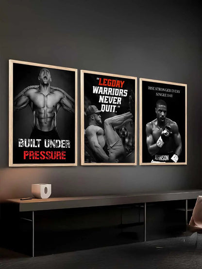 Aesthetic Bodybuilding Motivational Gym Wall Art Paintings for Living Room Bedroom