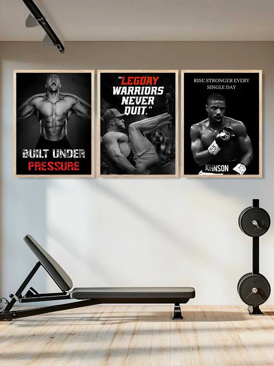 Aesthetic Bodybuilding Motivational Gym Wall Art Paintings for Living Room Bedroom