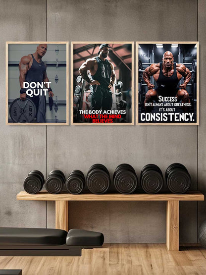 Bodybuilding Motivational Gym Wall Art Paintings for Living Room Bedroom