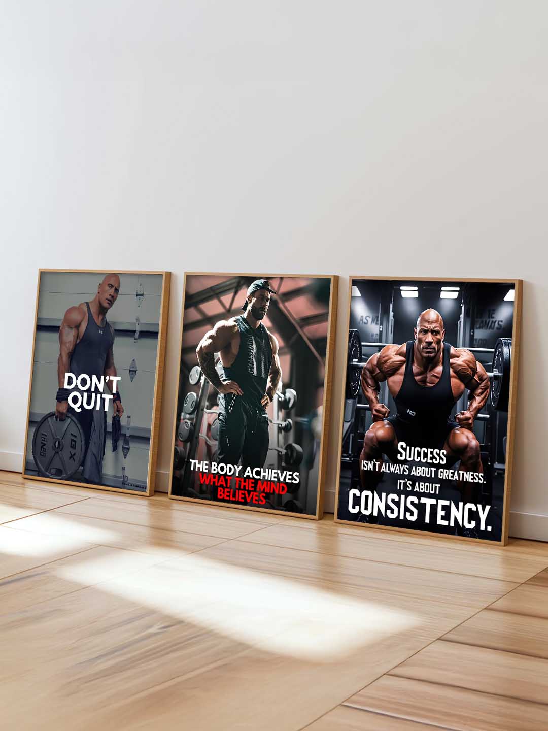 Bodybuilding Motivational Gym Wall Art Paintings for Living Room Bedroom
