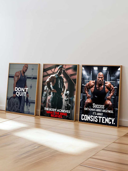 Bodybuilding Motivational Gym Wall Art Paintings for Living Room Bedroom