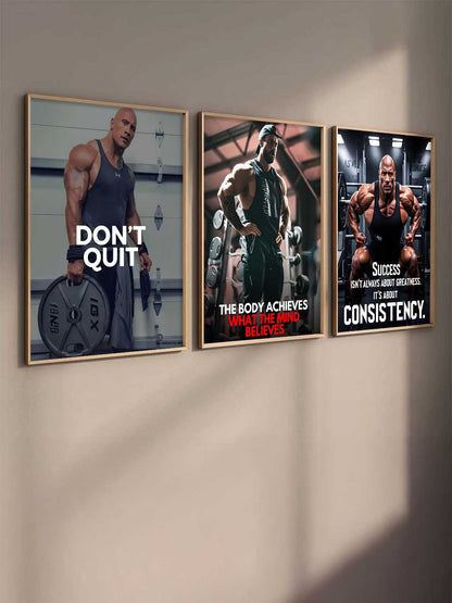 Bodybuilding Motivational Gym Wall Art Paintings for Living Room Bedroom