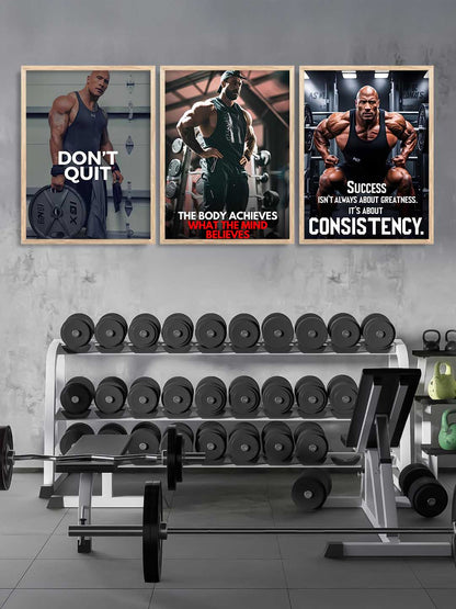 Bodybuilding Motivational Gym Wall Art Paintings for Living Room Bedroom