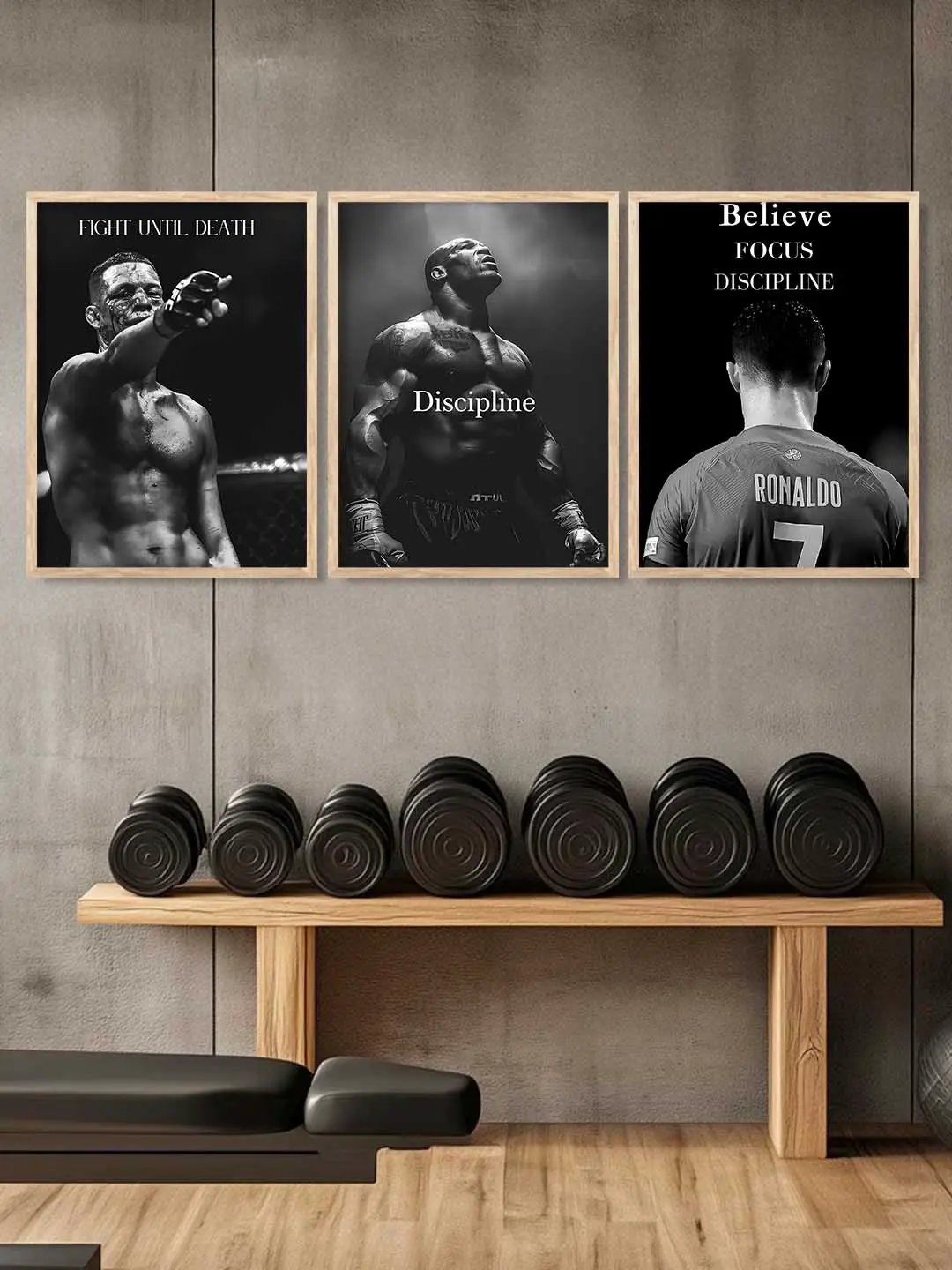 Bodybuilding Motivational Gym Wall Art Paintings for Living Room Bedroom