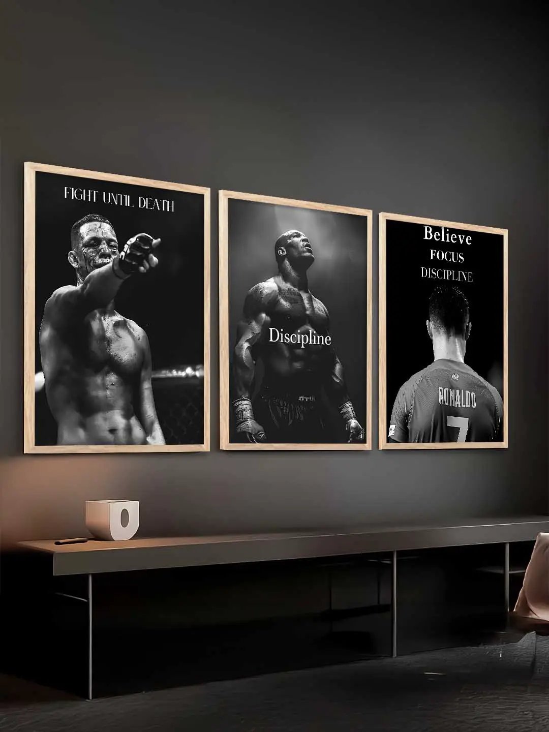 Bodybuilding Motivational Gym Wall Art Paintings for Living Room Bedroom