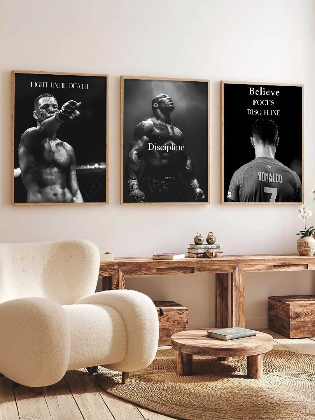 Bodybuilding Motivational Gym Wall Art Paintings for Living Room Bedroom
