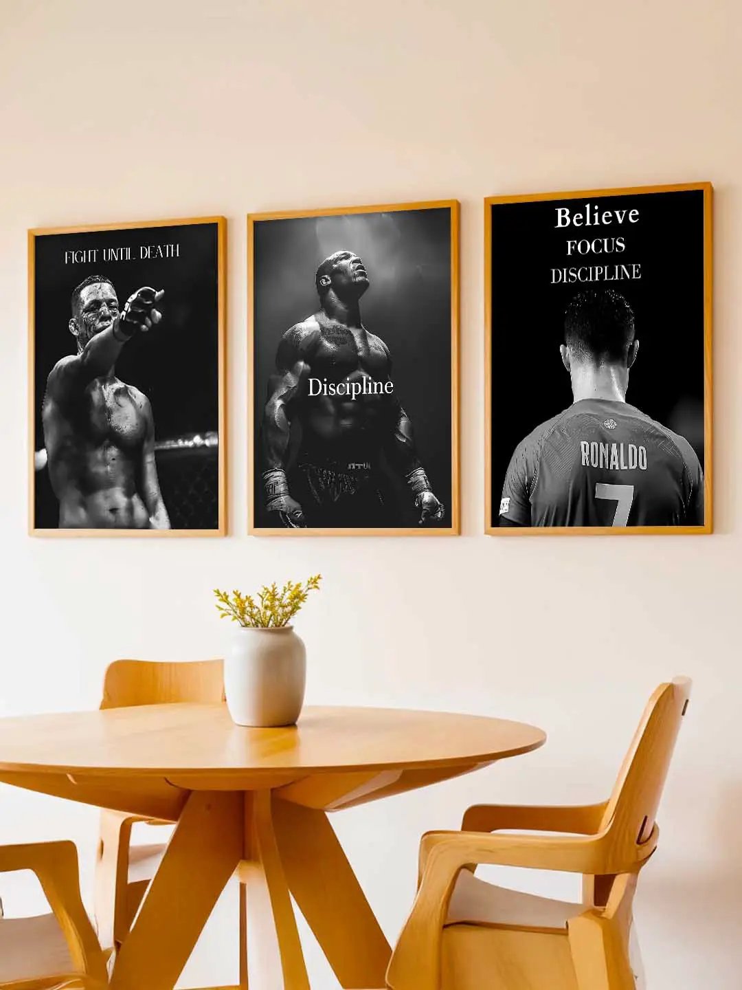 Bodybuilding Motivational Gym Wall Art Paintings for Living Room Bedroom