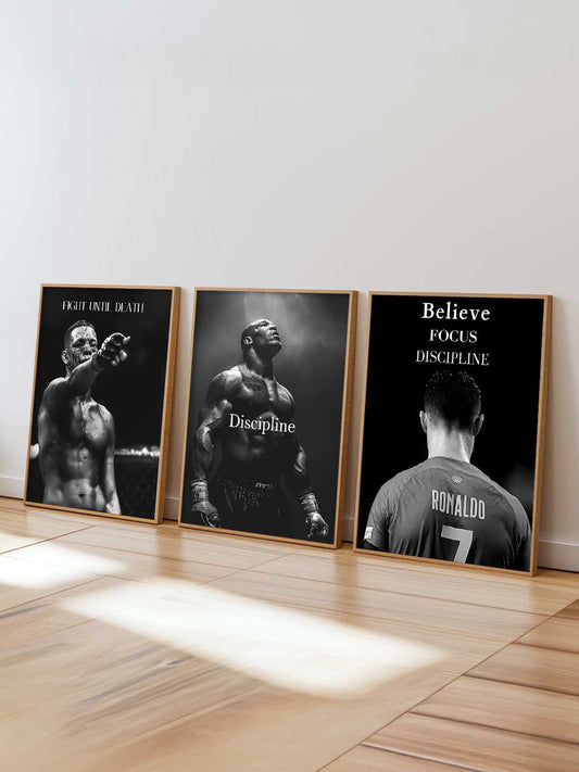 Bodybuilding Motivational Gym Wall Art Paintings for Living Room Bedroom