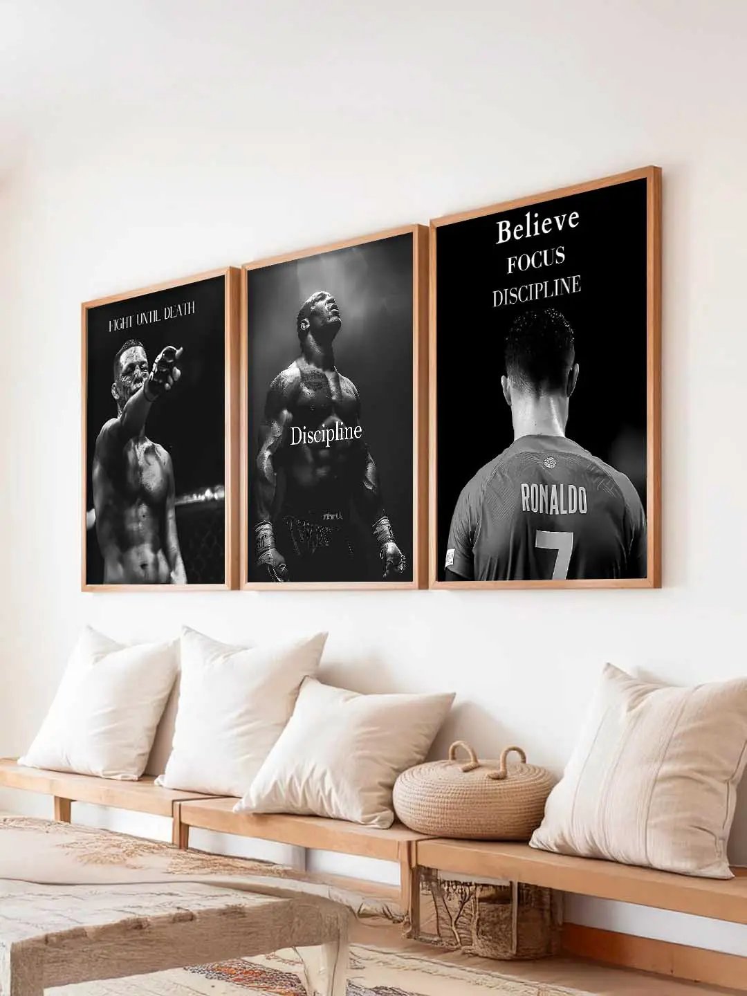 Bodybuilding Motivational Gym Wall Art Paintings for Living Room Bedroom