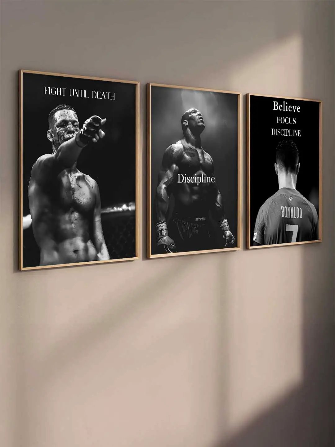 Bodybuilding Motivational Gym Wall Art Paintings for Living Room Bedroom