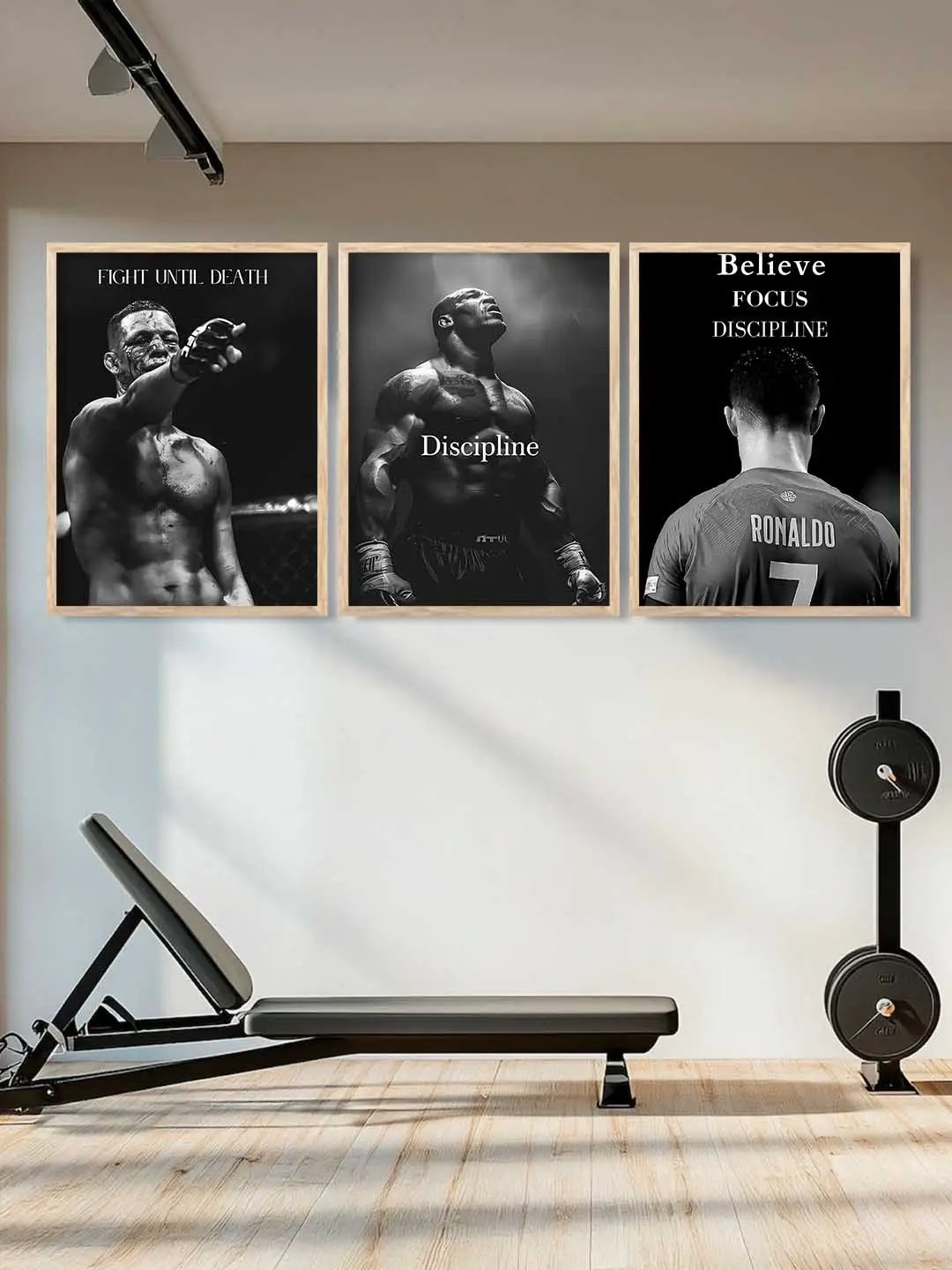 Bodybuilding Motivational Gym Wall Art Paintings for Living Room Bedroom
