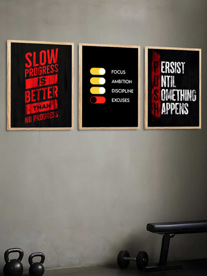 Bodybuilding Motivational Gym Wall Art Paintings for Living Room Bedroom